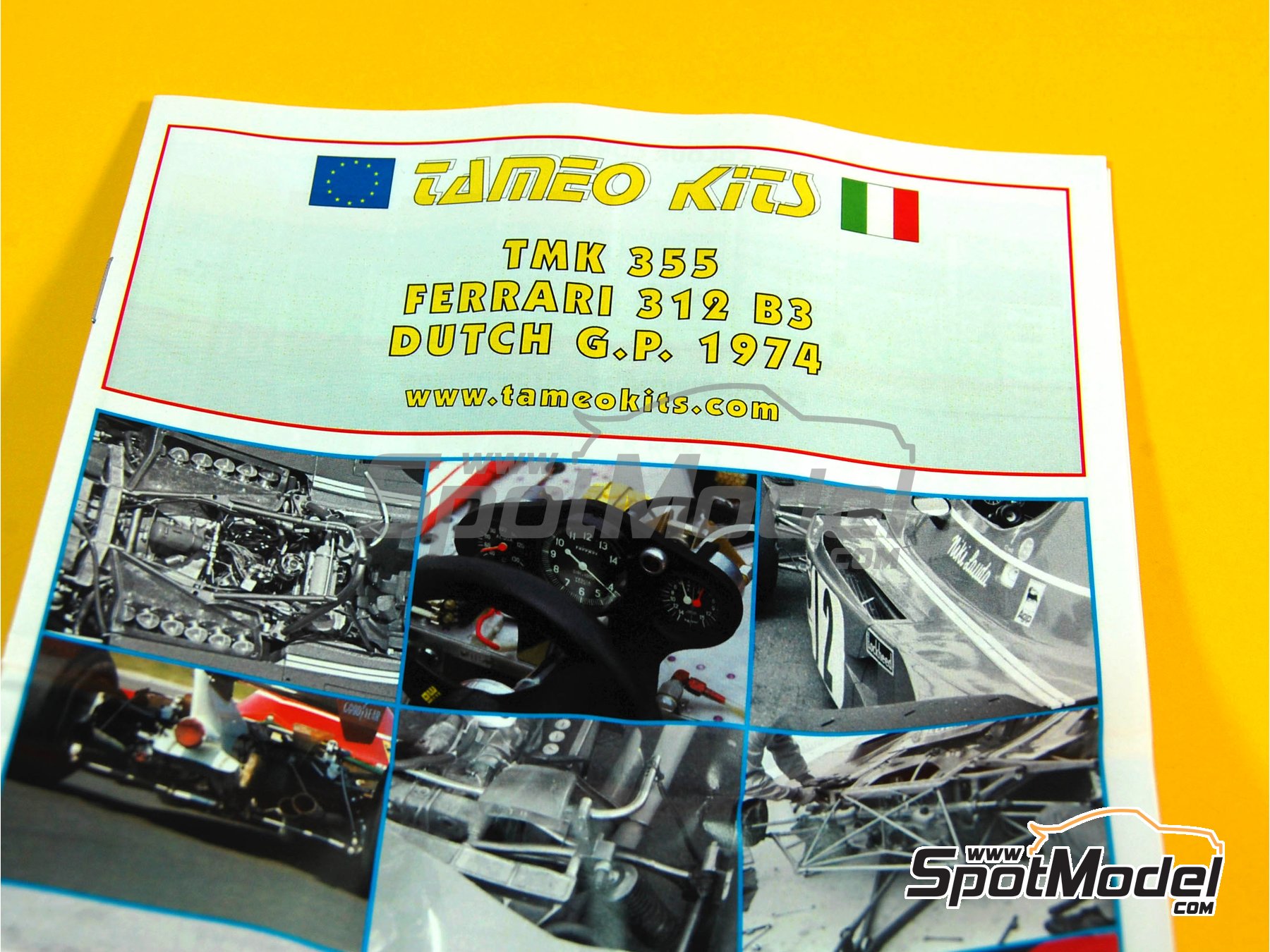 Tameo Kits TMK355: Car scale model kit 1/43 scale - Ferrari 312B3